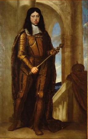 CAGNACCI, Guido Kaiser Leopold I. (1640-1705) im Kranungsharnisch oil painting picture
